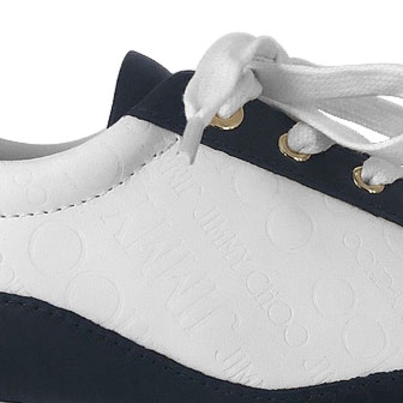 Jimmy Choo Monza Olel 028 Navy Mix Sneakers - Picture 7 of 8